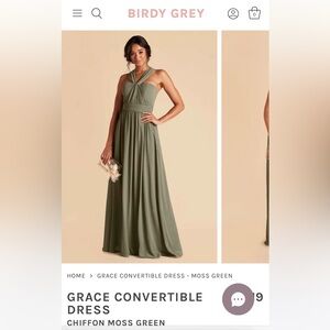 BIRDY GREY brides maid dress WITH SLIT